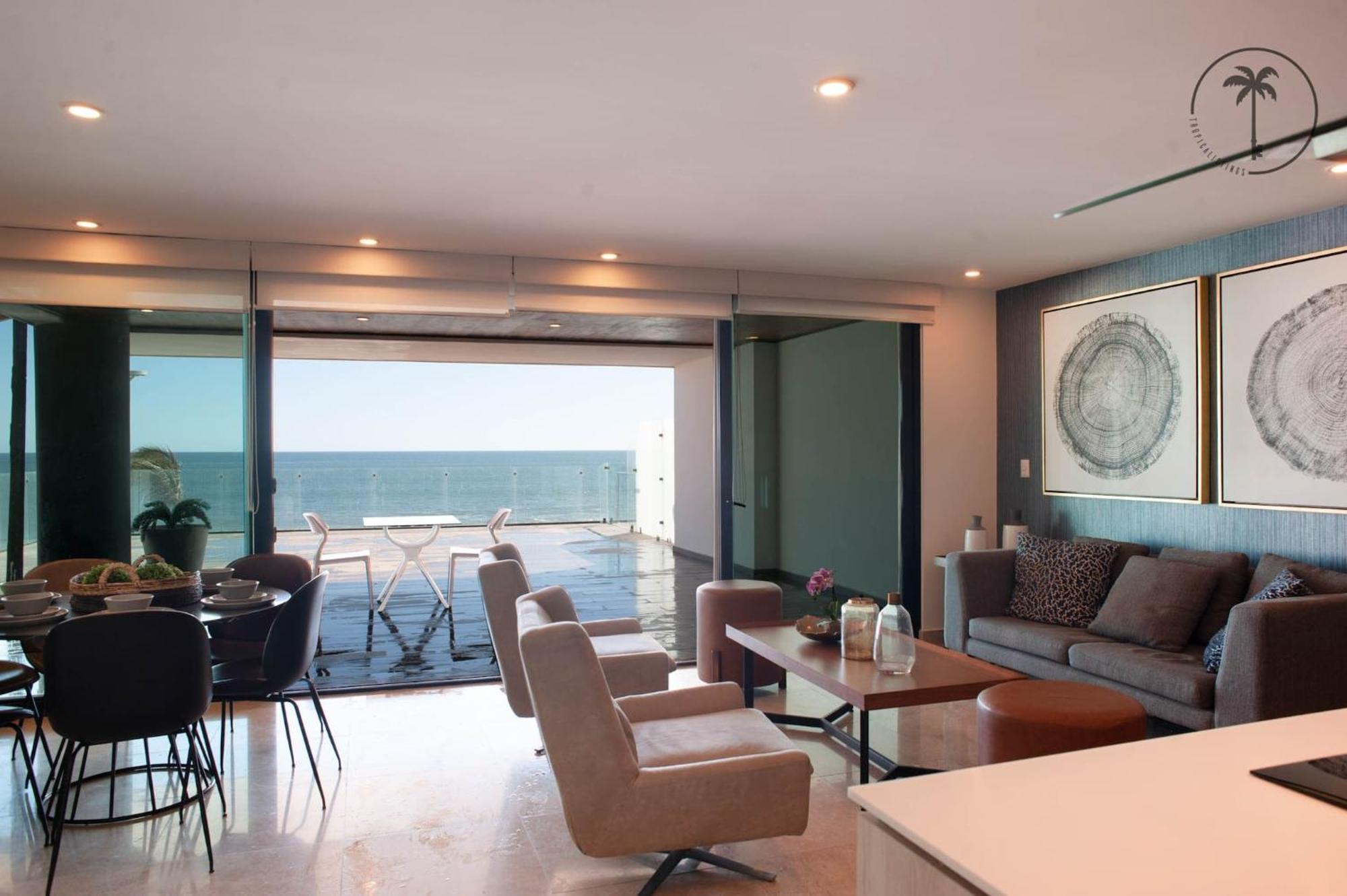 Stylish Apt. W/ Rooftop, Infinity Pool & Sea View * Mazatlán